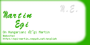 martin egi business card